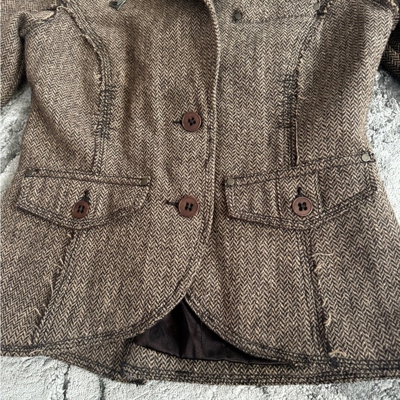 Vintage 100% Wool blazer sz S - Picture 3 of 9